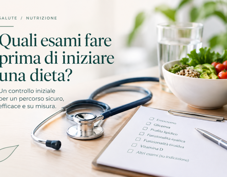 esami prima di iniziare una dieta: il pannello di base