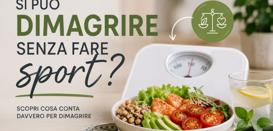 dimagrire senza fare sport: conta il deficit calorico